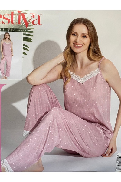 Estiva ESTİVA İP ASKILI PİJAMA TAKIM 24105