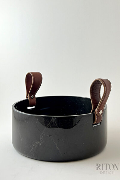 RİTON King  El Yapımı Mermer Kase | Deri Kulpu İle Doğal Mermerin Güzelliği v...