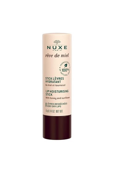 Nuxe Rêve de Miel Lip Stick - Organic Moisturizer for Dry Lips, Shea Butter & Vitamin E, 0.14 Oz