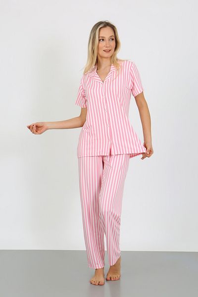 nisaNCa Short-Sleeved Milan Shirt Pajamas Set-Young Mother Series