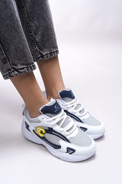 Riccon νικναίθ 0012725   Unisex Λευκό Navy Blue Sneaker