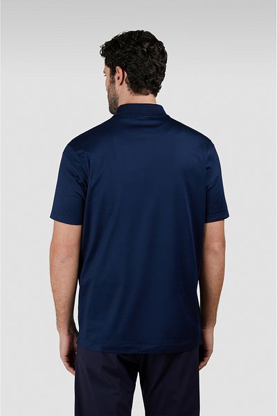 PAUL&SHARK Men's Regular Fit 100% Cotton Short Sleeve Navy Blue Polo T-Shirt 25411320 -013