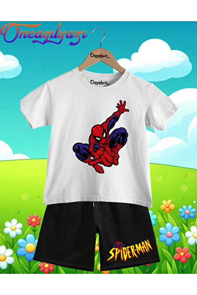 oneagılyazı Štampano Oversize kroj Dječje šortseve T-shirt set