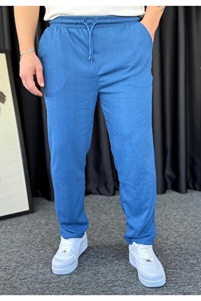 RASCHA Men's Indigo Bürümcük Sweatpants