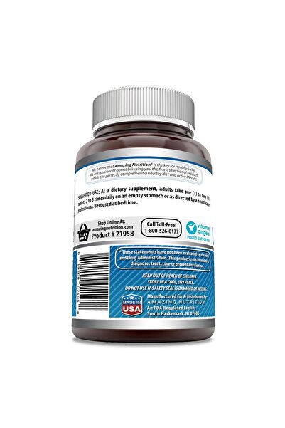 Amazing Nutrition Amazing Formulas L-Tryptophan 1000mg | Non-GMO, Gluten Free, USA Made (120 Tablets)