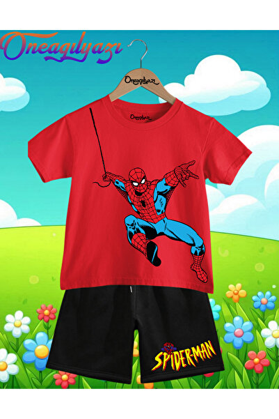 oneagılyazı Štampano Oversize kroj Dječje šortseve T-shirt set