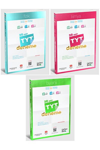 Açı Yayınları 345 TYT FİZİK - KİMYA - BİYOLOJİ 30'Lu Denemeleri / 2025 YENİ -...