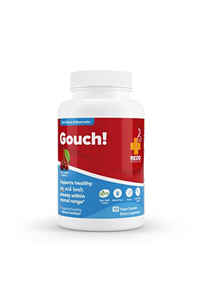 Redd Remedies Gouch! Joint & Uric Acid Support, Tart Cherry & Quercetin, 120 Vegan Capsules