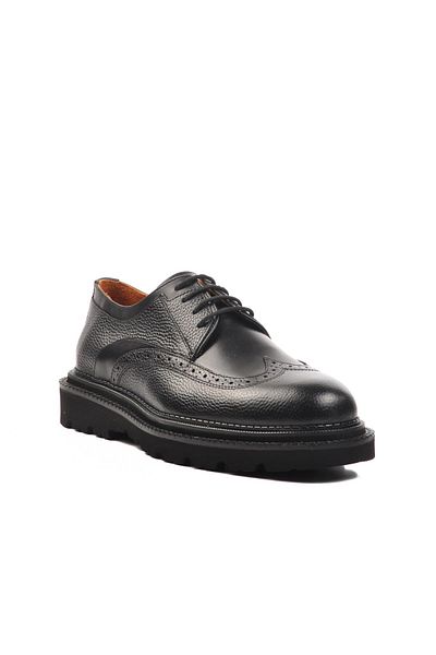 AYAKMOD Premium 110 m Black Genuine Leather Men's Casual Shoes
