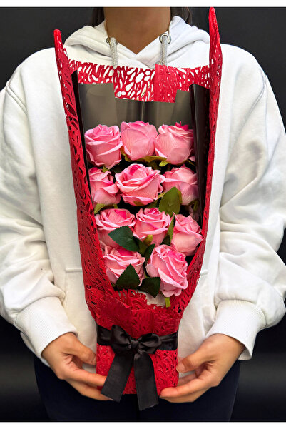 lenostra Sevgiliye Cicek Hediye Pembe Kadife Gül Buketi Sevgiliye Özel Sevgil...