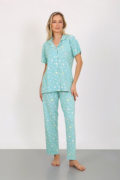 nisaNCa Set pijama cămașă Milan cu mâneci scurte- Seria Young Mother