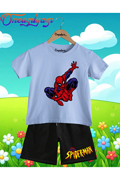 oneagılyazı Štampano Oversize kroj Dječje šortseve T-shirt set