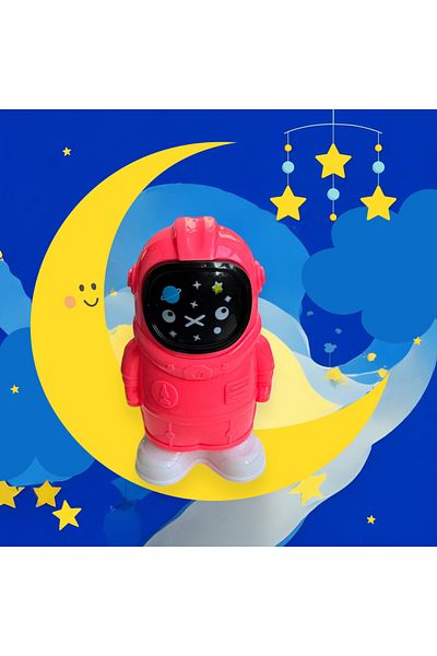 Polin Little Astronaut Double Blade Pencil Sharpener with Eraser