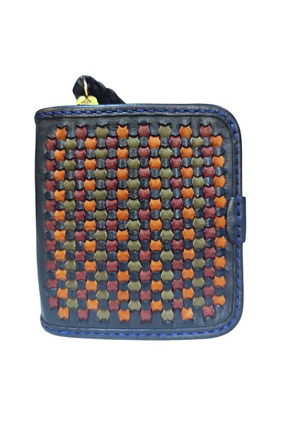 GÖN 100% HANDMADE WALLET WITH ZIPPER AND FENCE FENCE Closure (MARU)