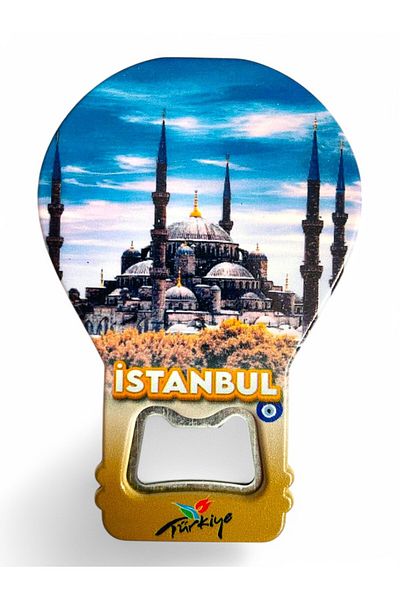 GALATA GIFT Decorative Soda Soda Open Istanbul Themed - Balloon Shaped Magnet Clearly