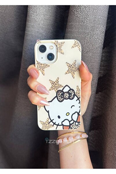 izzytech حافظة هاتف من السيليكون متوافقة مع هاتف آيفون 15 بلس مع حافظة هاتف من السيليكون مطبوع عليها نقش مخملي مميز