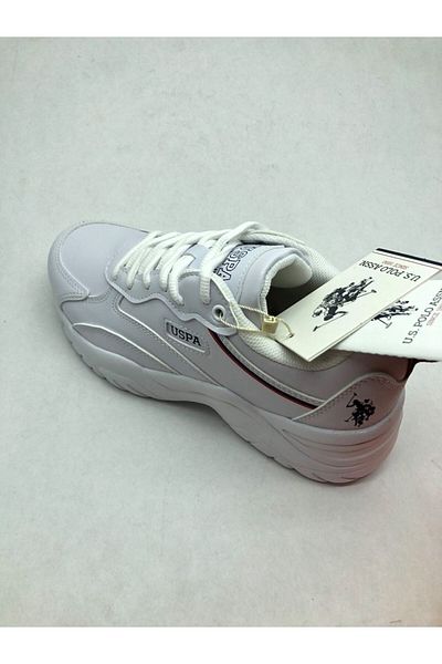 U.S. Polo Assn. U.S. Polo Assn. Tracey 3Fx High Sole White Unisex Sports Shoes Walking Shoes