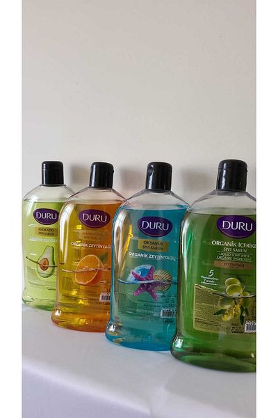 Duru Organic Olive Oil Series 4 Pieces X 1500 ml / Avocado-Tangerine-Ocean-Olive Oil