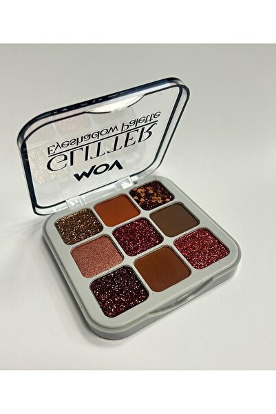 MOV 9’lu Far Paleti Glitter No: 04 - Işıltılı Göz Farı Paleti