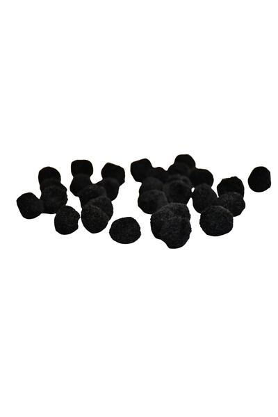 Meyco Pom-pom, 30 pcs, 20 mm, black, art & craft accessories for children