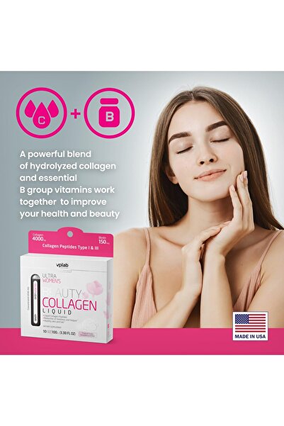 vplab nutrition VPLab Ultra Women's Beauty Collagen - Biotin Multivitamin for Skin, Hair & Nails - 10ct
