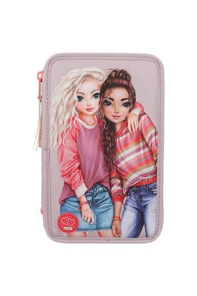 Top Model Pencil Case Equipped With 3 Zippers Best Friend With LED