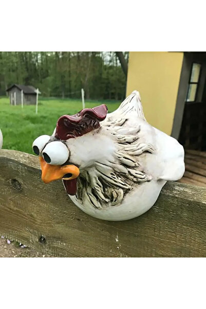 Choice ب تماثيل ديكور مضحكة على شكل دجاجة من الراتينج لحديقة المزرعة وفناء ال...