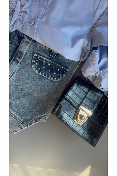 SILA Girl's Holiday Combined Skirt Shirt Bag Bluz