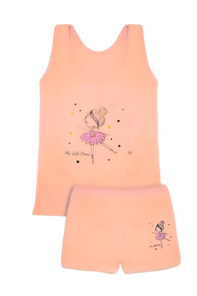 diamondstar Girl 3/12 Years Mixed Patterned Tank Top and Boxer Set
