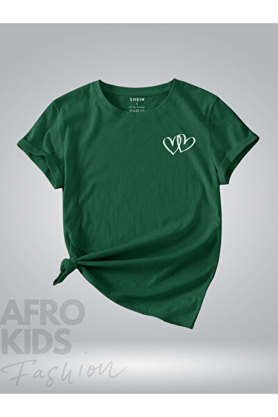 GLOWES Dvostruko srce Štampano Oversize kroj majica