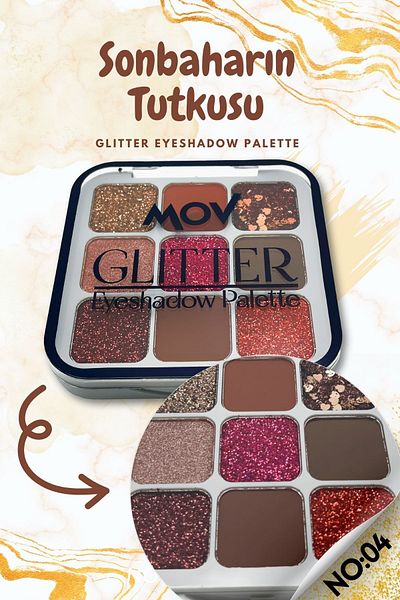 MOV 9-Pack Glitter Palette - Headlight No: 04