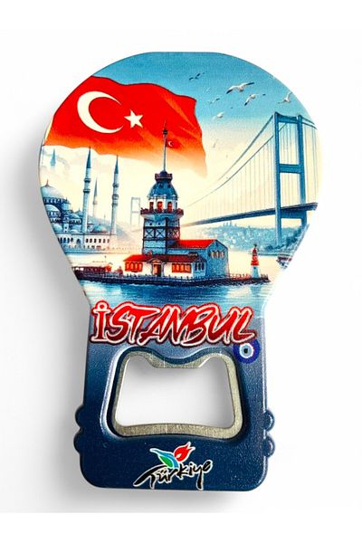 GALATA GIFT Bottle Opener Opener Magnet Balloon Shaped Decorative Soda Soda Opener Maiden's Tower Themed