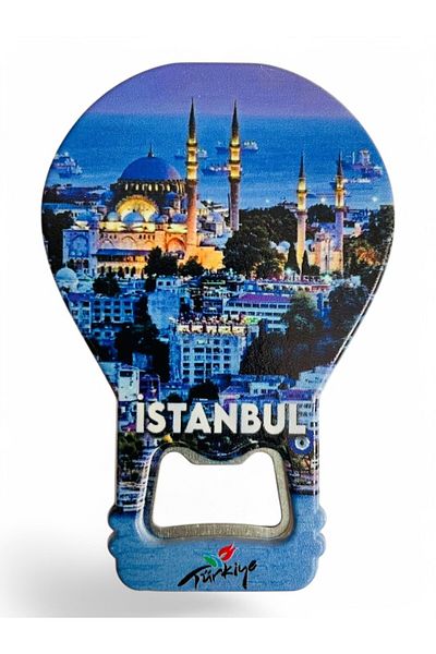 GALATA GIFT Decorative Soda Soda Open Istanbul Themed - Balloon Shaped Magnet Clearly