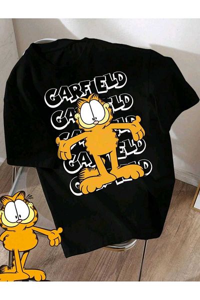 FAVORİST Tricou din bumbac cu decolteu rotund cu imprimeu mixt pentru copii