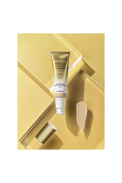 Max Factor Miracle Second Skin Foundation SPF 20-03 Light Foundation Women 1.01 oz