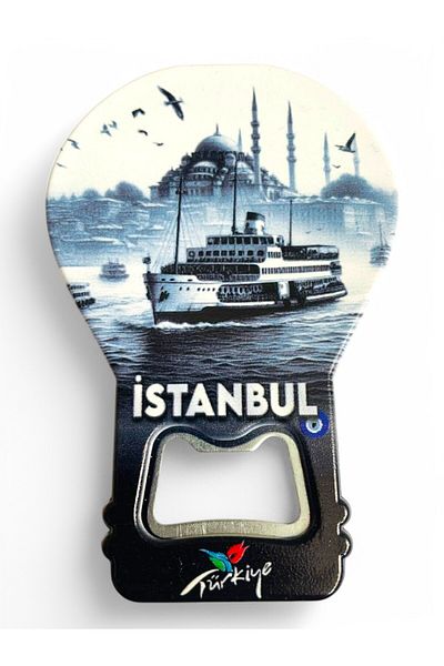 GALATA GIFT Decorative Soda Soda Open Istanbul Themed - Balloon Shaped Magnet Clearly