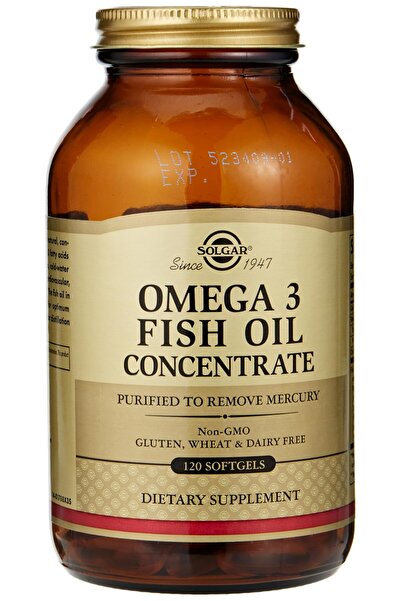 Solgar , مركّز زيت السمك أوميجا 3، 120 كبسولة هلامية