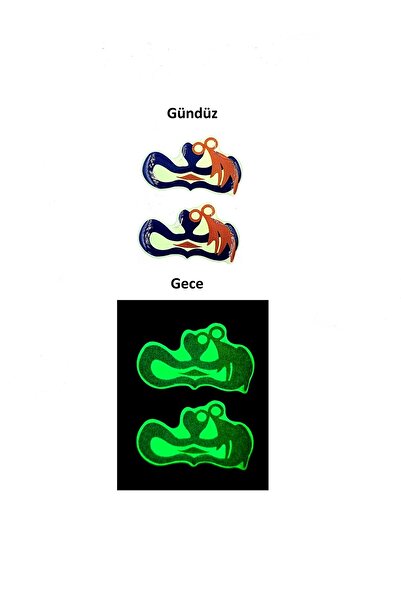 BsElektronik Etiketçilere Özel Fosforlu Plaka Damla Sticker Nazar Boncuğu Suy...