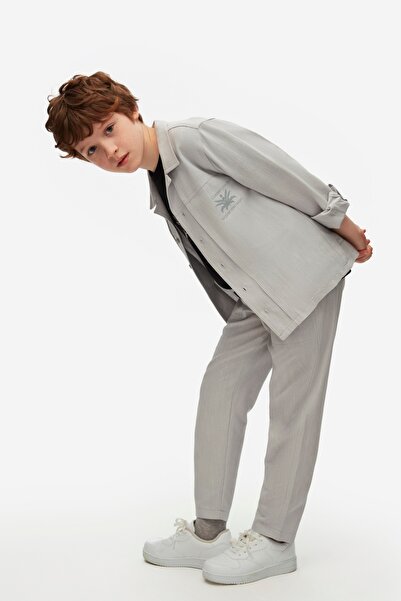 NK 08-14 ΕΤΩΝ ΑΝΔΡΙΚΟ ΠΑΝΤΕΛΟΝΙ ΓΚΡΙ ΣΕΤ ΠΟΥΚΑΜΙΣΟ - ΓΚΡΙ