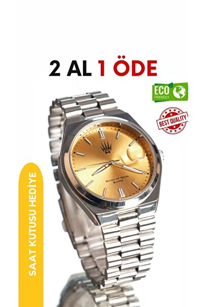 WATCHOFROYAL Ocean Silver Yellow Kol Saati