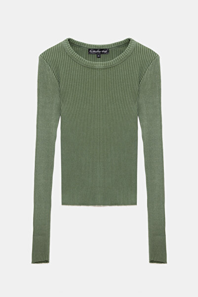 No Matter What Long Sleeve Acid Washed T-Shirt