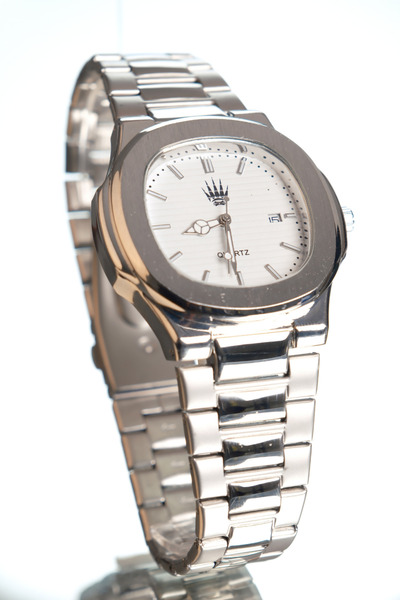 WATCHOFROYAL Nautilus Silver White Wristwatch