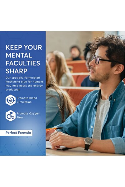 COMPASS LABORATORY Methylene Blue USP Grade, Brain Health Supplement, No Formaldehyde, USA Made (1% 50ml)