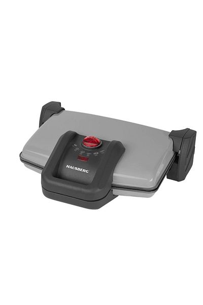 Hausberg Sandwich-maker Hb631gr, 1600-1800w, Placi Antiaderente, Gri/inox