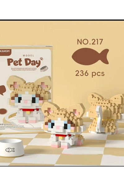 purple dragon Cat Bricks Set, 236 Pieces, Contains Tiny Building Blocks, Building Blocks Adult Hobby Set