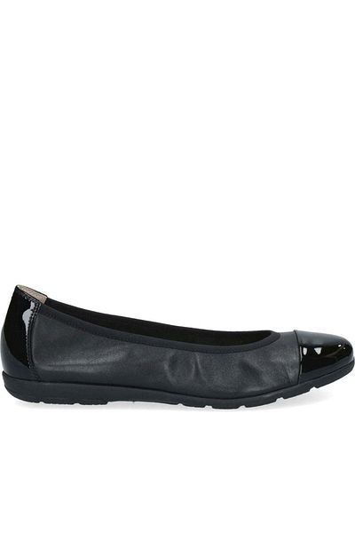 Caprice Black Ballerinas Womens Shoes