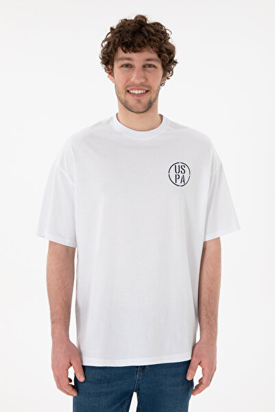 U.S. Polo Assn. Ανδρικό μπλουζάκι Oversize Crew Neck Λευκό 50305904-VR013
