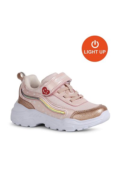 BUCKHEAD Pantofi anatomici pentru fete - culoare roz 3031 Mindy Lighted
