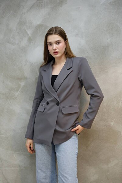 STMT BUTİK Μπουφάν με διπλό κουμπί Back To Fashion Blazer