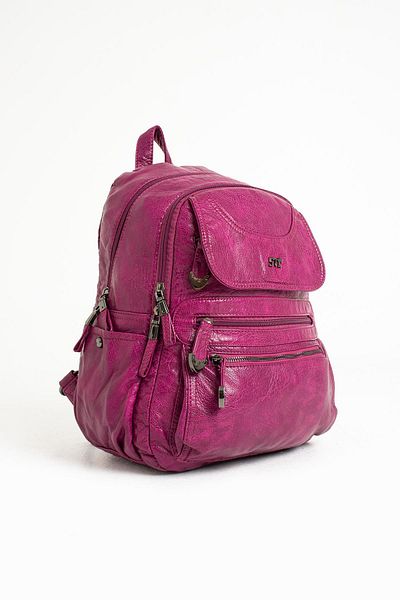 571 Collections Çanta Purple Faux Leather Backpack - Model 571-11-12G